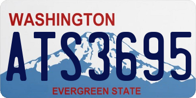 WA license plate ATS3695