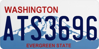 WA license plate ATS3696