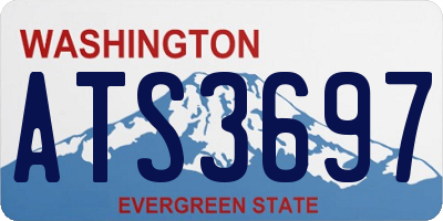 WA license plate ATS3697