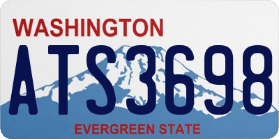 WA license plate ATS3698