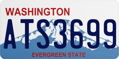 WA license plate ATS3699
