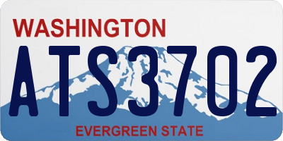WA license plate ATS3702