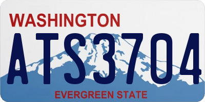 WA license plate ATS3704