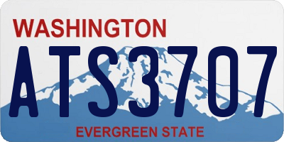 WA license plate ATS3707