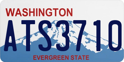 WA license plate ATS3710