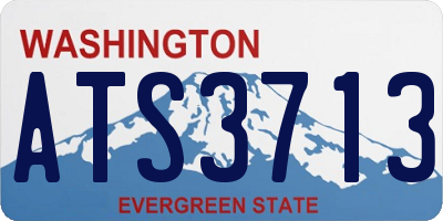 WA license plate ATS3713
