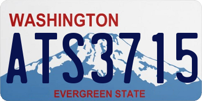 WA license plate ATS3715