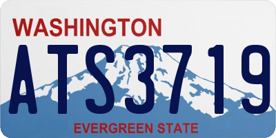 WA license plate ATS3719