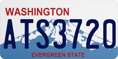 WA license plate ATS3720