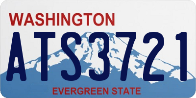 WA license plate ATS3721