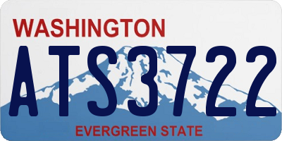 WA license plate ATS3722