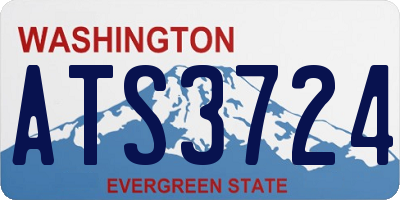 WA license plate ATS3724