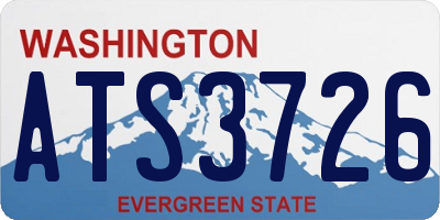 WA license plate ATS3726