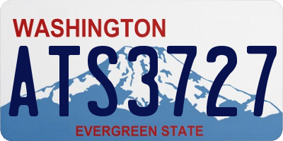 WA license plate ATS3727