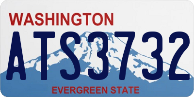 WA license plate ATS3732