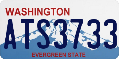 WA license plate ATS3733