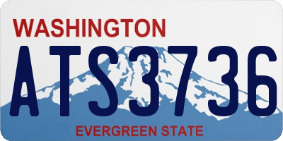 WA license plate ATS3736