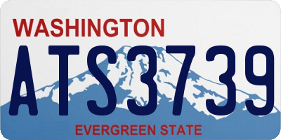 WA license plate ATS3739