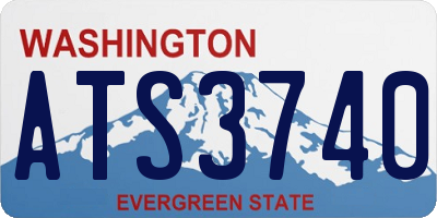 WA license plate ATS3740