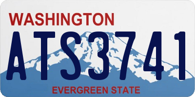 WA license plate ATS3741