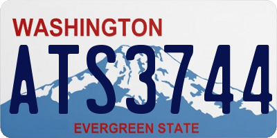 WA license plate ATS3744