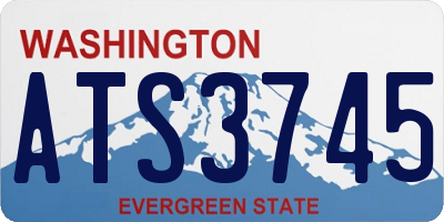 WA license plate ATS3745
