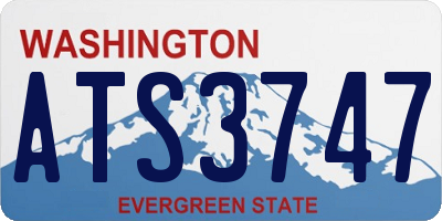 WA license plate ATS3747