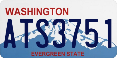 WA license plate ATS3751