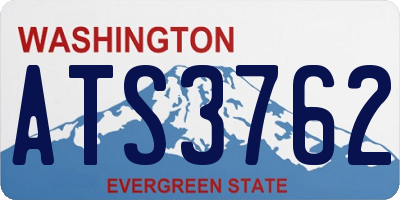 WA license plate ATS3762