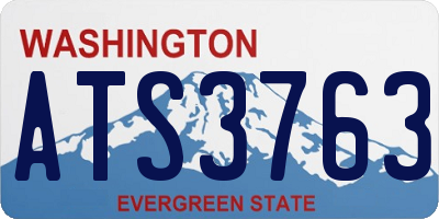 WA license plate ATS3763