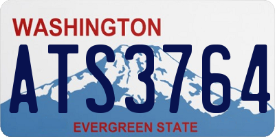 WA license plate ATS3764