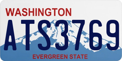 WA license plate ATS3769