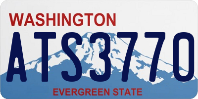 WA license plate ATS3770