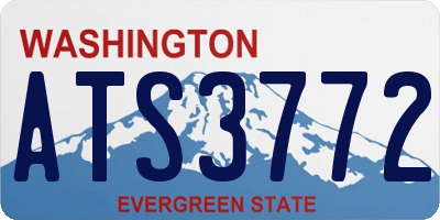 WA license plate ATS3772