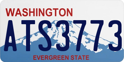 WA license plate ATS3773