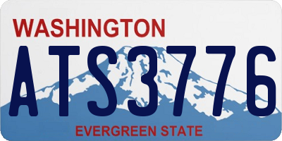 WA license plate ATS3776