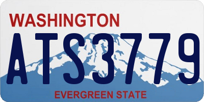 WA license plate ATS3779