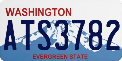 WA license plate ATS3782