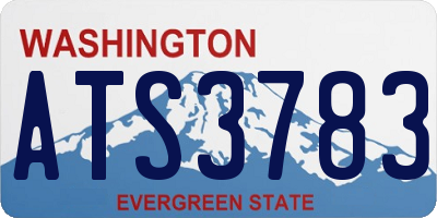 WA license plate ATS3783