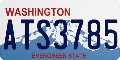 WA license plate ATS3785