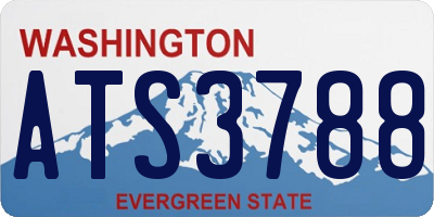 WA license plate ATS3788