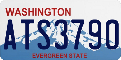 WA license plate ATS3790