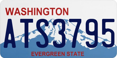 WA license plate ATS3795