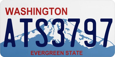 WA license plate ATS3797