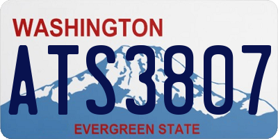 WA license plate ATS3807