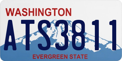 WA license plate ATS3811
