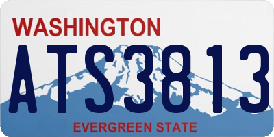 WA license plate ATS3813