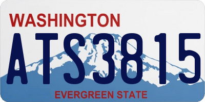 WA license plate ATS3815