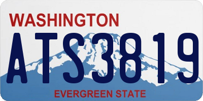 WA license plate ATS3819