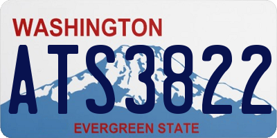 WA license plate ATS3822